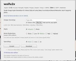 Aplikasi Online Waifu2x Teknologi Resolusi