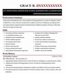 Nursing Home Volunteer Resume Example Nursing Resumes Livecareer