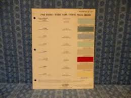 Details About 1960 Dodge Polara Matador Dart Truck Original Dupont Paint Color Chart 3 Pgs