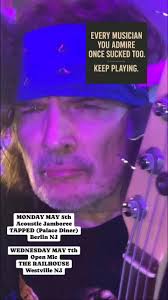 Monday at Tapped-Palace Diner in Berlin NJ Wednesday at The Railhouse in  Westville NJ