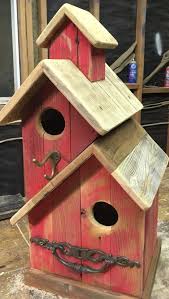 Birdhouses Birdhouses Threesistersharvest On Etsy Double Stacked With Vintage D Birdhouses Birdhouses 2020 Ahir Ahsap El Sanatlari Kus Evi Kus Evi Planlari