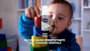 Milton Lloyd Mousse mains désinfectante pour Bébé