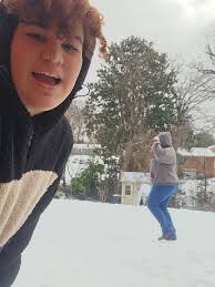 He was in fact judging 🤣 #snowday #oldestsiblings #fyp