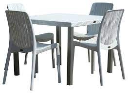 Maybe you would like to learn more about one of these? Oslo 4 Person Table With Rue Chairs White Tropical Outdoor Dining Sets By Strata Furniture Houzz