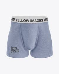 Melange Men S Boxer Briefs Mockup In Apparel Mockups On Yellow Images Object Mockups Clothing Mockup Shirt Mockup Men S Boxer Briefs