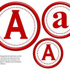 6 inch circle hot pink printable banner letters etsy