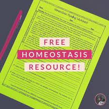 Free Homeostasis Reading Assignment For Middle School Science Students Homeostasis Workshee Middle School Science Resources Reading Worksheets Science Lessons