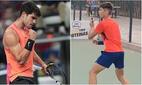 Tennis fans all say the same thing as Carlos Alcaraz's 13-year-old brother  practices | Tennis | Sport | Express.co.uk