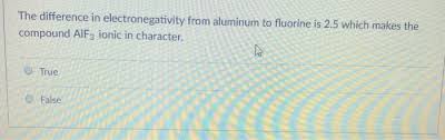The base value of hydrogen was later increased by 0.10 and caesium's electronegativity was later refined to 0.79; The Difference In Electronegativity From Aluminum To Chegg Com