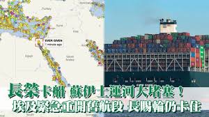 洪詩詩 發表於 2021年3月24日 11:36 收藏此文. é•·æ¦®å¡èˆ¹è˜‡ä¼Šå£«é‹æ²³å¤§å µå¡ž åŸƒåŠç·Šæ€¥é‡é–‹èˆŠèˆªæ®µè¶…å¤§åž‹è²¨æ«ƒè¼ªé•·æ¦®é•·è³œè¼ªä»å¡ä½ å°ç£æ–°èžtaiwan è˜‹æžœæ–°èžç¶² Youtube