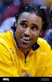 Rick Fox of the Los Angeles Lakers during 97-84 loss to the Minnesota  Timberwolves during an NBA basketball game at the Staples Center