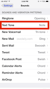 Tap sounds & haptics (or sounds on some older versions). How To Change The Iphone Text Message Sound Effect Osxdaily