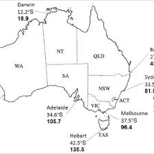 Check spelling or type a new query. Map Of Australia Showing States Territories Capital Cities And Their Download Scientific Diagram
