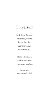 Universum Gedichte Und Spruche Lyrik Zitate