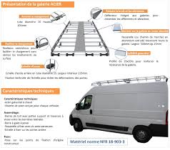 Pour installation sur véhicule avec toit polyester, nous consulter. Galerie De Toit Acier Pour Vehicule Utilitaire Fourgon L2h1
