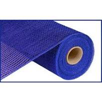 Royal Blue Metallic Poly Mesh Roll Deluxe Wide Foil 10 Inches x 10 Yards  (30 Feet)
