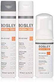 Bosley revive hair care reconditions hair and rejuvenates the scalp. Amazon Com Bosley Professional Strength Bosrevive Starter Pack For Visibly Thinning Hair Luxury Color Treated Hair Good Shampoo And Conditioner Treated Hair