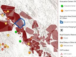 The fire, which broke out saturday afternoon. California Wildfire Map Where Kincade Fire Waterman Canyon Fire Palisades Fire Are Burning