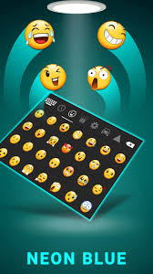 Blue Neon Emoji Keyboard Neon Keyboard For Android Apk Download