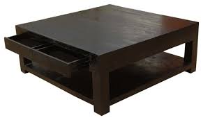 | a square coffee table with four large and six small drawers. Glencoe Large Square Coffee Table Solid Wood Contemporary Style Transitional Coffee Tables By Sierra Living Concepts