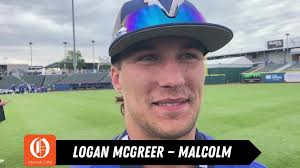 Malcolm's Logan McGreer after winning Class C state baseball title