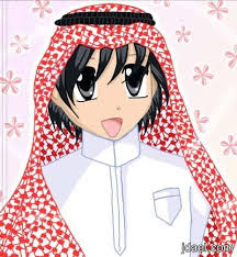 شباب انمي بالزي السعودي واحلى بنات انمي بتسريحات للشعر الطويل Pictures Art Anime