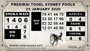 Prediksi Togel Sydney 23 January 2020 Sydney Dublin Mainan