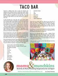 If not, i've got another great diy_ buffet dinner recipe for you, the one that actually inspired this whole series. Taco Bar Ideas Moms Munchkins Taco Bar Party Food Themes Mexican Theme Party Food