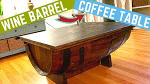 36 or 42 tall open pub table counter 36 tall / pub 42 tall $299 / $299. Diy Wine Barrel Coffee Table Youtube