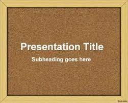 Bulletin Board Free Powerpoint Template Powerpoint Template Free Powerpoint Templates Simple Powerpoint Templates