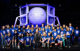 22) unveiled a national team for his company's plan to land astronauts on the moon for nasa's artemis blue origin's crewed moon lander project follows a nasa call for proposals last month, opening the door to commercial lunar lander ideas for artemis. Jeff Bezos On Twitter Blue Origin Is Building The Infrastructure Needed To Unleash The Next Generation Of Dreamers I Met These Young People Today And The Future Is In Great Hands Bluemoon