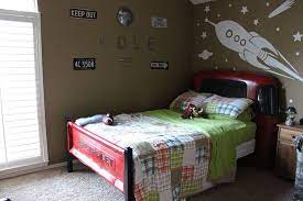 My Little Guy S Vintage Truck Bed Made From An Old 1950 S Chevy It S A Boy S Dream Room Vintage Truckbed Boysr Big Boy Room Vintage Truck Bedding Boy Room
