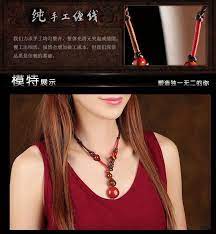 gkn原创首饰品 民族风锁骨链牛骨陶瓷红颈链 项链女短款夸张 chain necklace wedding accessories necklace
