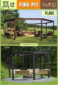 Although a porch swing fire pit is often associated with marshmallows, hot dogs, and a summer evening of fun, who says it's only for summer? 12 Fire Pit Swing Plans Guide Patterns