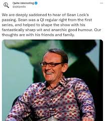 British comedian sean lock has died aged 58 following a lengthy battle with cancer. Shojlfjsnz59ym