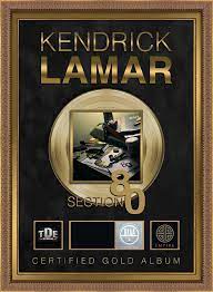 Grunge gold album for photos. Kendrick Lamar Section 80 Gold Album Jewel Box Platinum