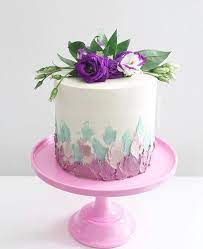 Pin By Ilene On Cakes Birthday Cake With Flowers Pink Cake Stand Easy Cake Decorating