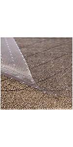 • 1/8 thick and available up to 50' long. Amazon Com Resilia Clear Vinyl Plastic Floor Runner Protector For Deep Pile Carpet Skid Resistant Decorative Pattern 27 Inches Wide X 6 Feet Long Home Kitchen
