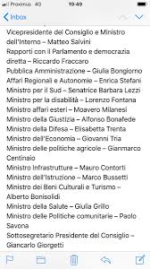 Riccardo fraccaro, ministro per i rapporti con il parlamento, gli affari regionali e la democrazia diretta. Umberto Gambini On Twitter Lista Ministri Governom5slega Habemus Government Legam5s Here The List Of Ministers Italy