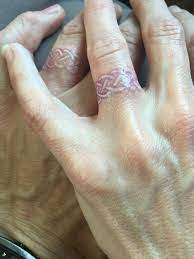 A Promise Between God You And Your Husband A Cord Of Three Strands Is Not Quickly Broken Ecclesiast Wedding Band Tattoo Ring Tattoos Tattoo Wedding Rings