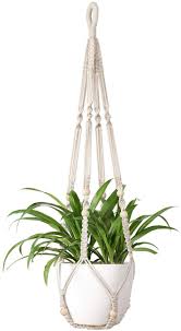 Free shipping on orders over $25 shipped by amazon. Mkouo Macrame Plant Hangers Indoor Hanging Planter Basket With Wood Beads Flower Pot Holder Cotton Rope No Tassels Boho Home Decor 89cm Amazon Co Uk Garden Outdoors