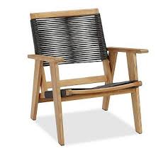 Palmer All Weather Wicker Rope Lounge Chair Outdoor Wood Furniture Wooden Outdoor Furniture Outdoor Chairs
