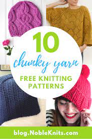 Enjoy a wide range of free knitting and crochet patterns to help you transform your yarn stash into cosy cardigans, charming children's toys and chic there are over 1000 patterns that you can easily download at the click of a button, including stunning designs from top brands such as sirdar, dmc. 10 Free Chunky Knitting Patterns Blog Nobleknits