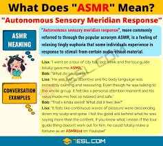 Asmr Meaning What Does Asmr Mean Interesting Text Conversations 7 E S L Asmr Autonomous Sensory Meridian Response Meant To Be