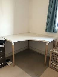 White Ikea Corner Desk 33 00 Picclick Uk Ikea Desk Ideas Linnmon Corner Hunnybuny In Ikea Linnmon Table Top Wh Ikea Corner Desk White Desks Large Corner Desk