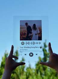 Custom spotify plaque song wood frame painting for couple. Cuadros Para Parejas Spotify Novocom Top