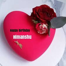 Birthday Cake For Himanshu Beautiful Red Heart Birthday Wishes Cake With Your Name Birthday Wishes Cake Happy Birthday Wishes Cake Happy Birthday Wishes For A Friend