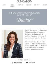 Step into star designer sarah richardson's cottage on its own tiny private island in lake huron's georgian bay, accessible only by boat or seaplane. Bungalow 5 Inside Sarah Richardson S Bunkie Oasis Milled