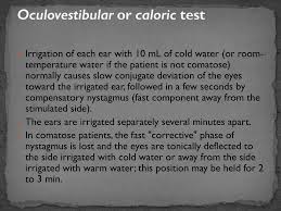 Image result for Oculovestibular Testing