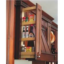This Is A Great Way To Fit In Storage If You Only Have A Few Inches Pull Out Spice Rack Wall Spice Rack Upper Kitchen Cabinets